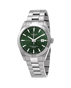 Men's Gentleman Powermatic 80 Silicium Stainless Steel Green Dial Watch