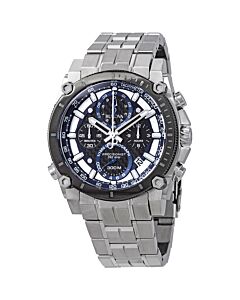 Mens-Precisionist-Chronograph-Stainless-Steel-Black-Silver-Dial