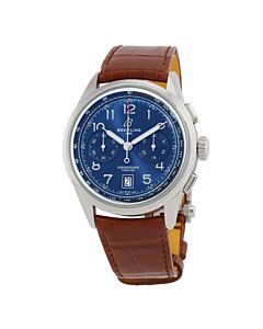 Men's Premier B01 Chronograph Leather Blue Dial Watch