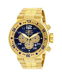 Men's Pro Diver Chronograph Stainless Steel Blue Dial