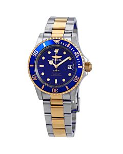 Men's Pro Diver Stainless Steel Blue Dial Watch