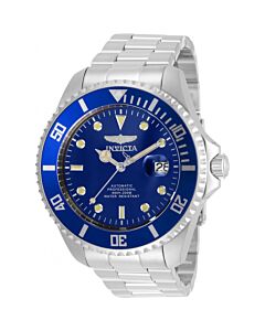 Mens-Pro-Diver-Stainless-Steel-Blue-Dial-Watch