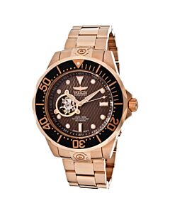 Men's Pro Diver 18kt Rose Gold-plated Stainless Steel Crown Dial
