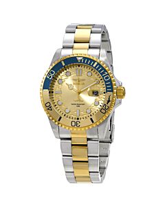 Men's Pro Diver Stainless Steel Gold-tone Dial Watch