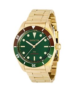 Men's Pro Diver Stainless Steel Green Dial Watch