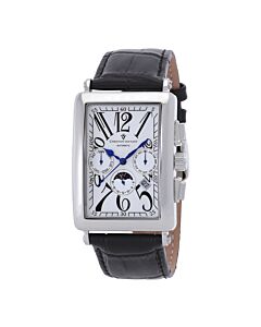 Men's Prodigy Leather White Dial Watch
