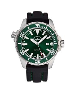 Men's Professional Diver Rubber Green Dial Watch