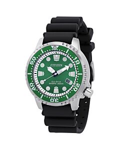 Men's Promaster Synthetic Rubber Green Dial Watch