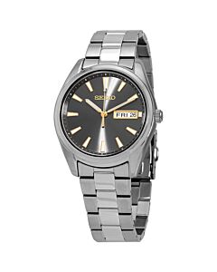 Men's Quartz Stainless Steel Grey Dial Watch