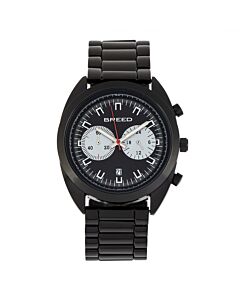 Men's Racer Chronograph Genuine Leather Black Dial Watch