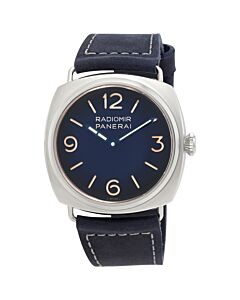 Men's Radiomir Leather Blue Dial Watch
