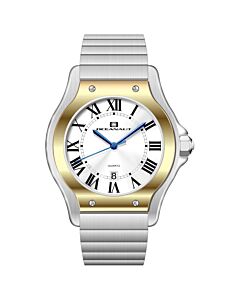 Men's Rayonner Stainless Steel Silver-tone Dial Watch