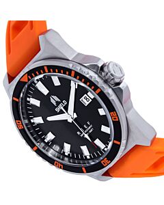 Men's Reef Rubber Black Dial Watch