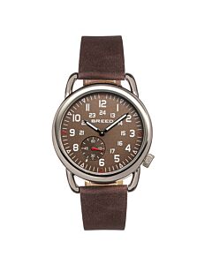 Men's Regulator Leather Brown Dial Watch