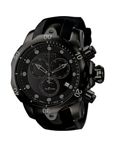 Men's Reserve Chronograph Polyurethane Black Dial Watch