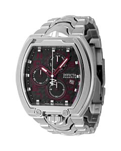 Men's Reserve Chronograph Stainless Steel Black Dial Watch