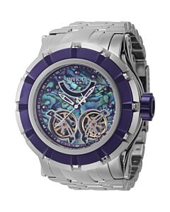 Men's Reserve Stainless Steel Purple and Green Dial Watch