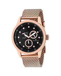 Men's Rio Stainless Steel Black Dial Watch