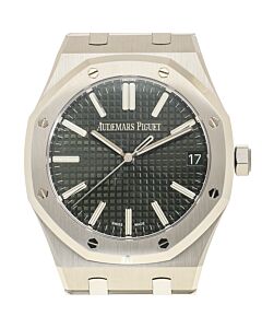 Men's Royal Oak Stainless Steel Green Dial Watch