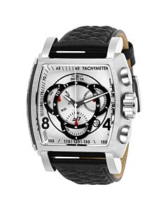 Men's S1 Rally Chronograph Leather Silver-tone Dial