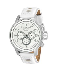 Men's S1 Rally Chronograph Leather White Dial Watch