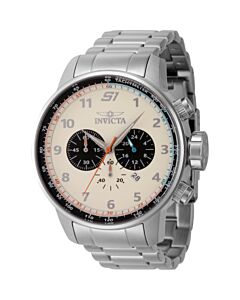 Men's S1 Rally Chronograph Stainless Steel White and Black Dial Watch