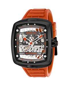 Men's S1 Rally Silicone Grey and Orange Dial Watch