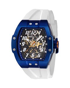 Men's S1 Rally Silicone Transparent and Blue Dial Watch