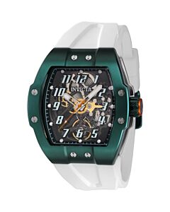 Men's S1 Rally Silicone Transparent and Green Dial Watch