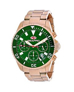 Men's Scuba 200 Chrono Chronograph Stainless Steel Green Dial Watch