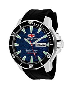 Men's Scuba Dragon Diver Limited Edition 1000 Meters Silicone Blue Dial Watch