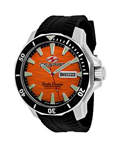 Men's Scuba Dragon Diver Limited Edition 1000 Meters Silicone Orange Dial Watch