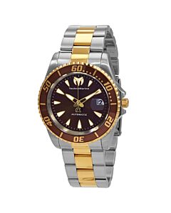 Mens-Sea-Automatic-Manta-Collection-Stainless-Steel-Brown-Dial-Watch