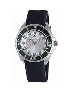 Men's Sea Knight Rubber Silver Dial Watch