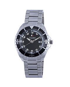 Men's Sea Knight Stainless Steel Black Dial Watch