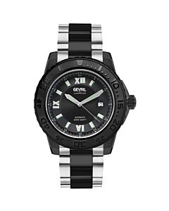 Men's Seacloud Stainless Steel Black Dial Watch