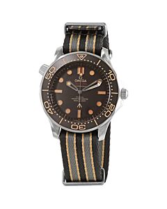 Men's Seamaster Diver Nylon (NATO) Brown Aluminium Dial Watch