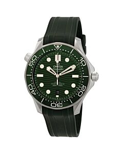 Men's Seamaster Diver Rubber Green Dial Watch