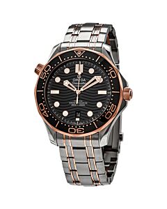 Mens-Seamaster-Stainless-Steel-and-18kt-Sedna-Gold-Black-Dial