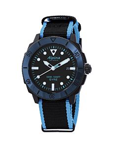 Men's Seastrong Diver Gyre Nato Black Dial Watch