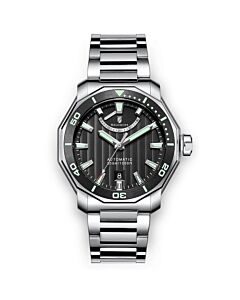 Men's Seawolf Stainless Steel Black Dial Watch