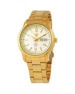 Mens-Seiko-5-Stainless-Steel-Champagne-Dial-Watch