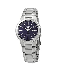 Men's Seiko 5 Stainless Steel Blue Dial Watch
