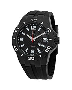 Men's Silicone Black Dial Watch