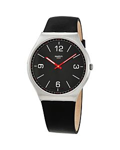 Men's SKINBLACK Leather Black Dial Watch