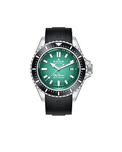 Men's Skydiver Rubber Green Dial Watch