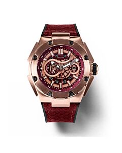 Men's Snake King Rubber Red Dial Watch