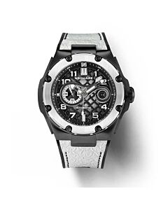 Men's Snake Special Rubber Black Dial Watch