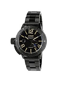 Men's Sommerso Stainless Steel Black Dial Watch