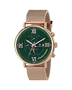 Men's Somptueuse LTD Chronograph Stainless Steel Green Dial Watch